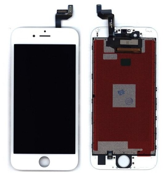 Дисплей с тачскрином Amperin для IPhone 6S в сборе с тачскрином (AAA) белый