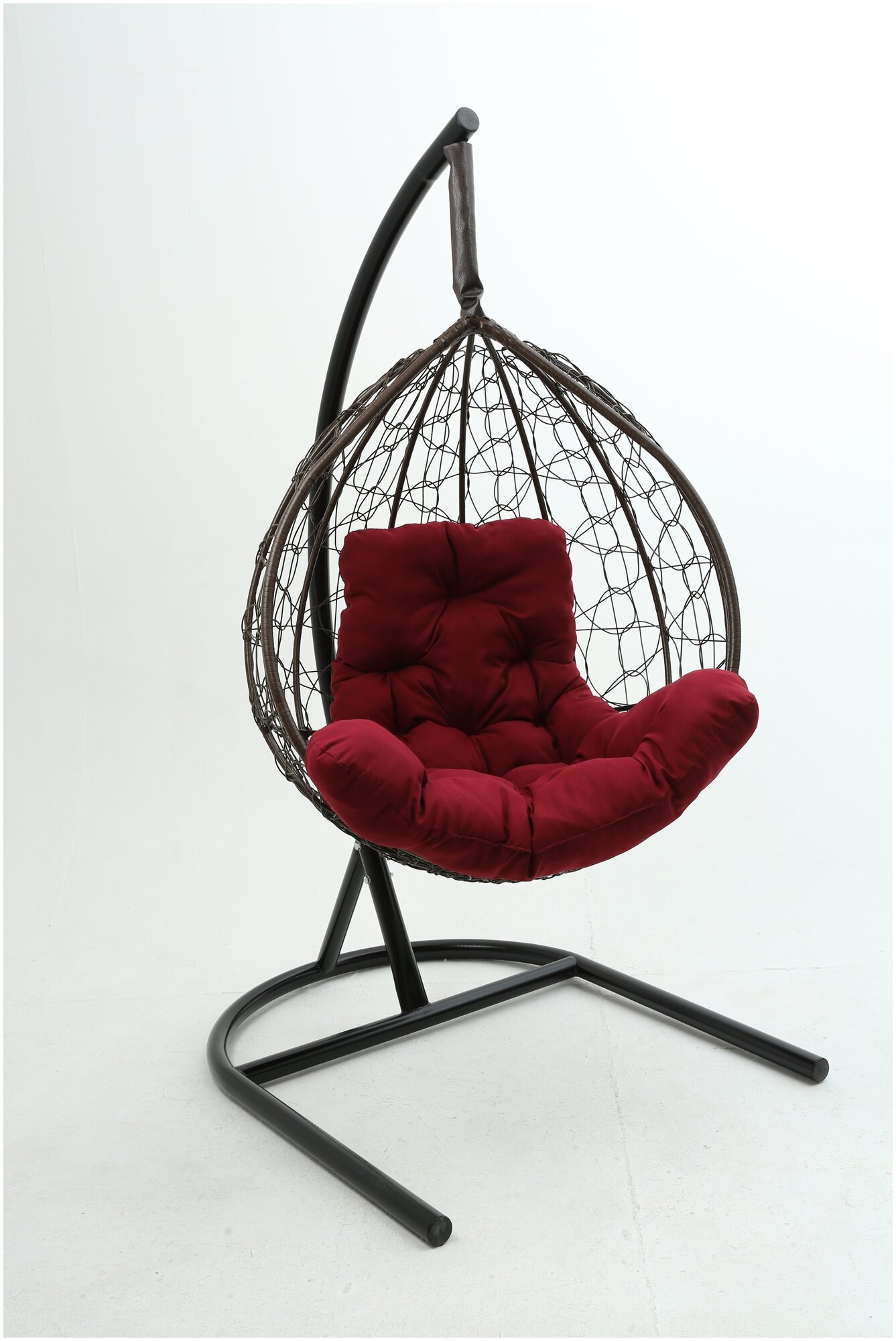 Кресло подвесное бароло, коричневый/бордо