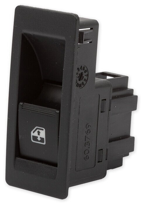 фото Кнопка стеклоподъемника одинарная для ВАЗ2180 LADA VESTA (аналог 60.3769) GANZ GRP10059