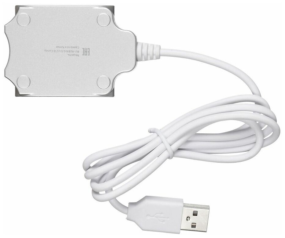 Разветвитель USB Buro Candy 4 порта USB 2.0, белый BU-HUB4-0.5-U2.0-CANDY - 1 шт.