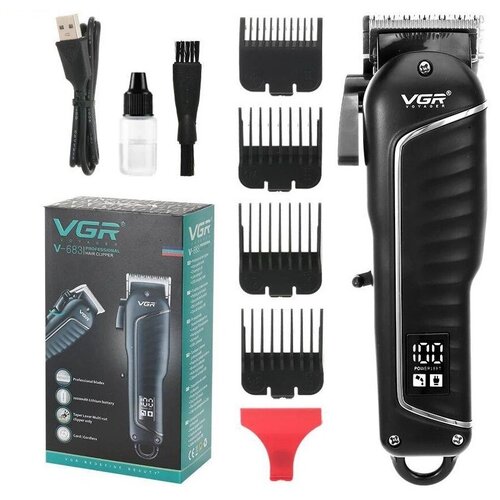 Машинка для стрижки Mivis волос VGR-683, черный
