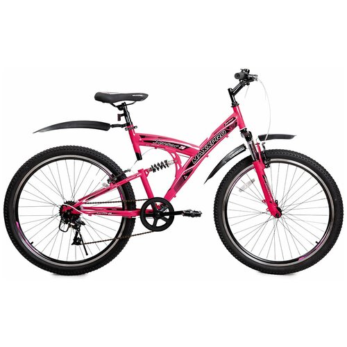 Горный велосипед MaxxPro - Sensor 26 (2021), 18, Розовый / Черный (N2610-5)