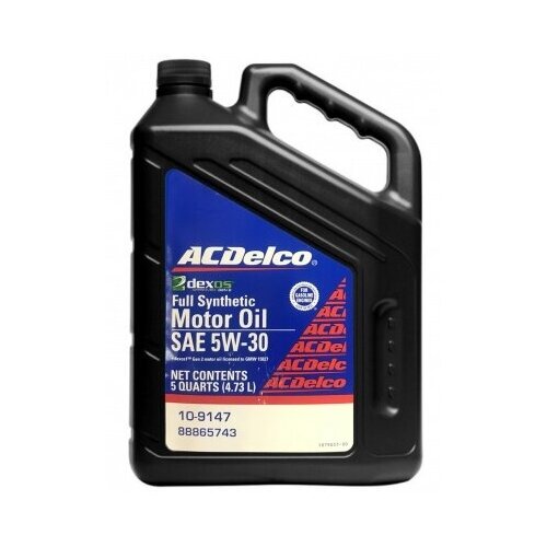 фото Acdelco моторное масло acdelco motor oil full synthetic 5w-30 (4,73 л) 10-9147