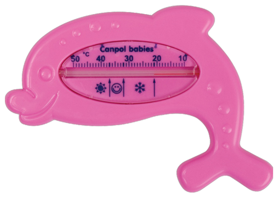 Термометр для воды Canpol Babies 2/782 Дельфин розовый