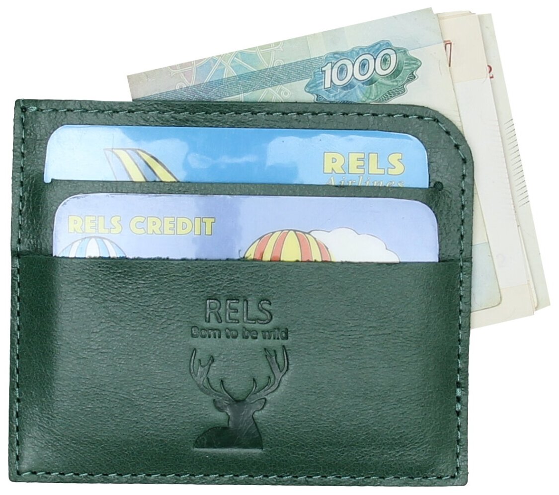 Картхолдер RELS, зеленый — фото 1