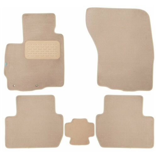 фото Коврики в салон klever premium bmw 3 f30 акпп 2012->, сед., 4 шт. (текстиль, бежевые), klever04053522112kh