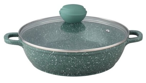 Сотейник Bekker BK-3872 MALACHITE, 5,3 л, 32 см