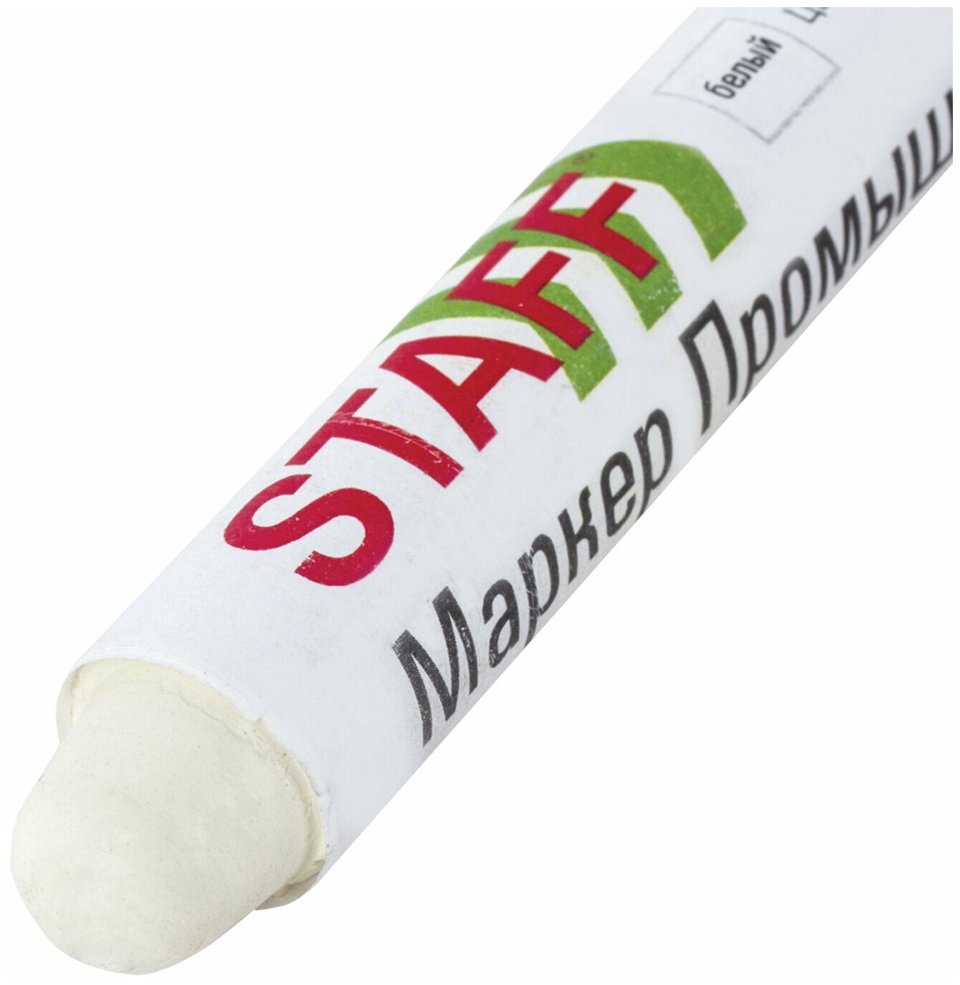 Маркер для шин и резины STAFF ПМ-100/Ш твердый, белый, 150818 - фотография № 4