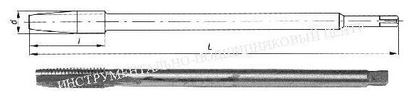 Туламаш Метчик гаечный М 6.0х1.0 Р6М5 ТМ 124128