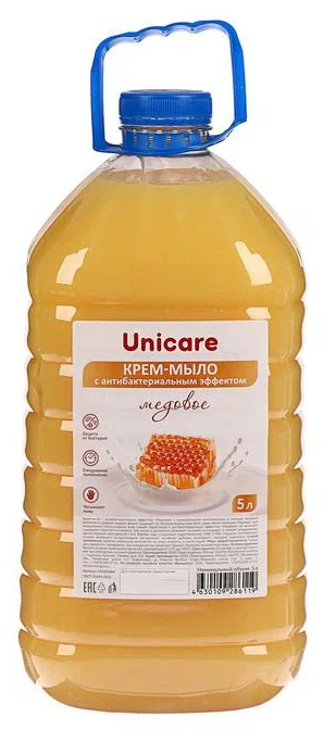 Unicare Мыло жидкое Медовое мед, 5 л