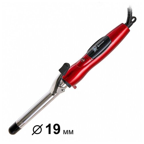 Щипцы для завивки волос 15 Вт 19 мм василиса ПЛ1-15 красные с черным 65000₽