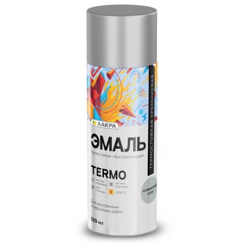 Лакра TERMO 300 C алюминий 1300 глянцевая 520 мл 369₽
