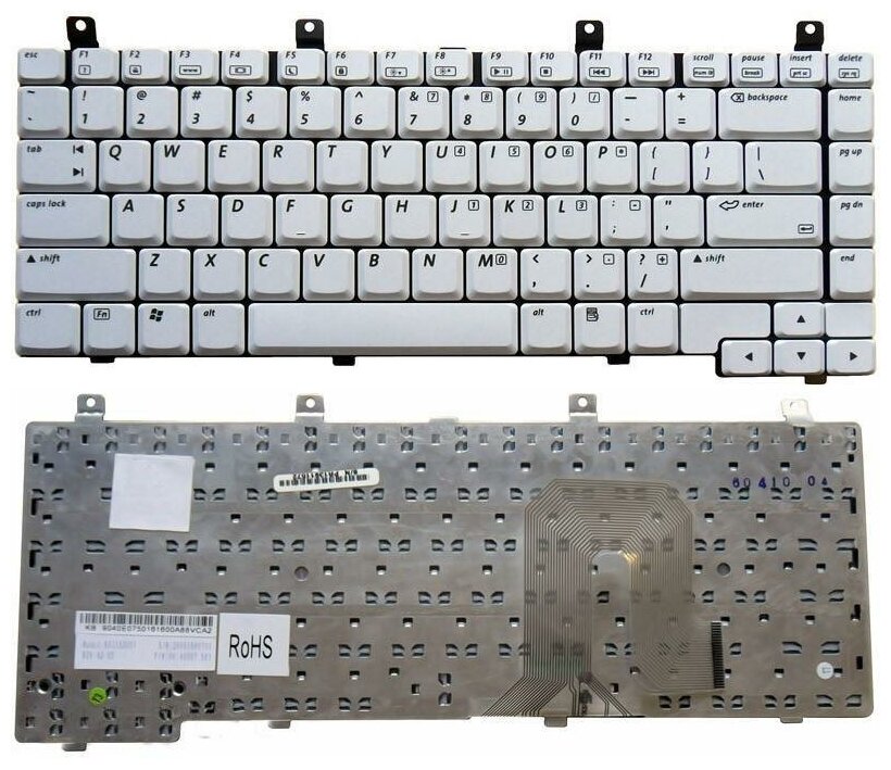 Клавиатура для ноутбука HP Pavilion DV4000 белая 1200₽