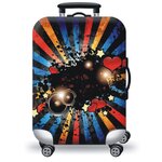Чехол на чемодан L SUPRA подходит для чемоданов размера L / Защитный чехол для багажа / В поездку / Товары для путешествий - изображение