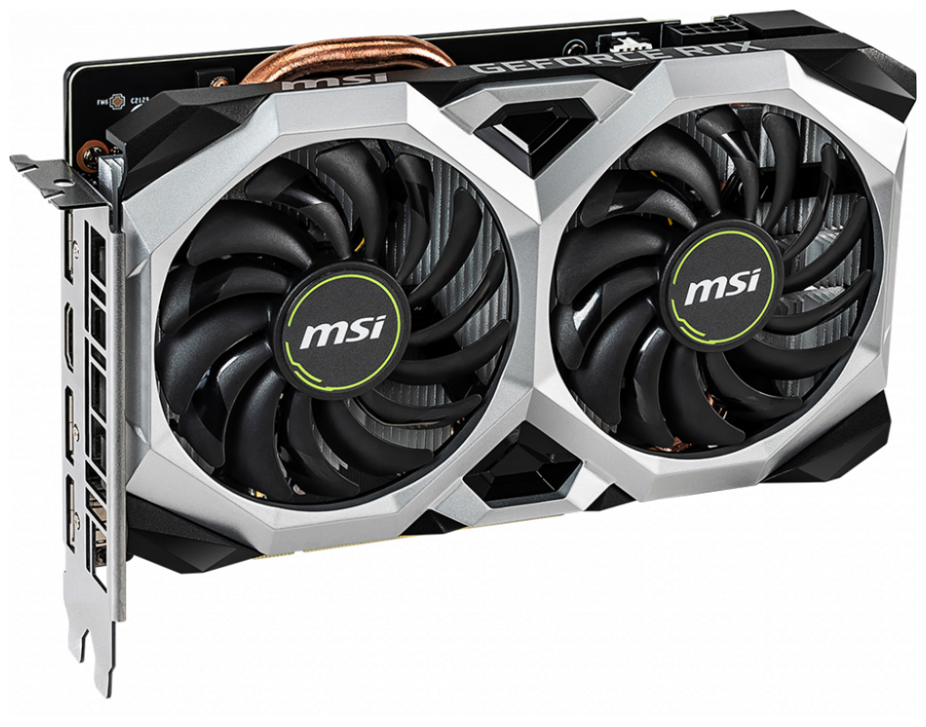 Видеокарта MSI nVidia GeForce RTX 2060 6Gb RTL (192bit/GDDR6/HDMIx1/DPx3) (RTX 2060 VENTUS OC RU)