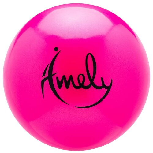 фото Мяч для художественной гимнастики amely agb-301, 15 см, розовый
