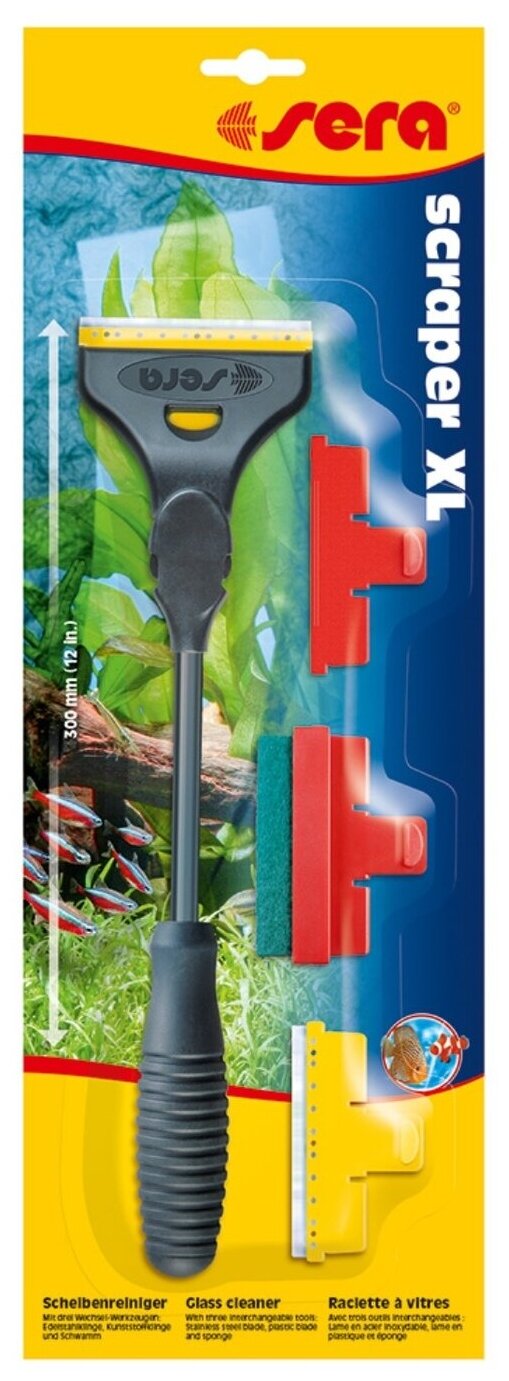 Стеклоочиститель-скребок Sera Scraper XL для аквариума, 30 см