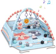 Коврик Funkids "Foldable Gym" с подвесными игрушками, музыкой и складными бортиками, CC9659