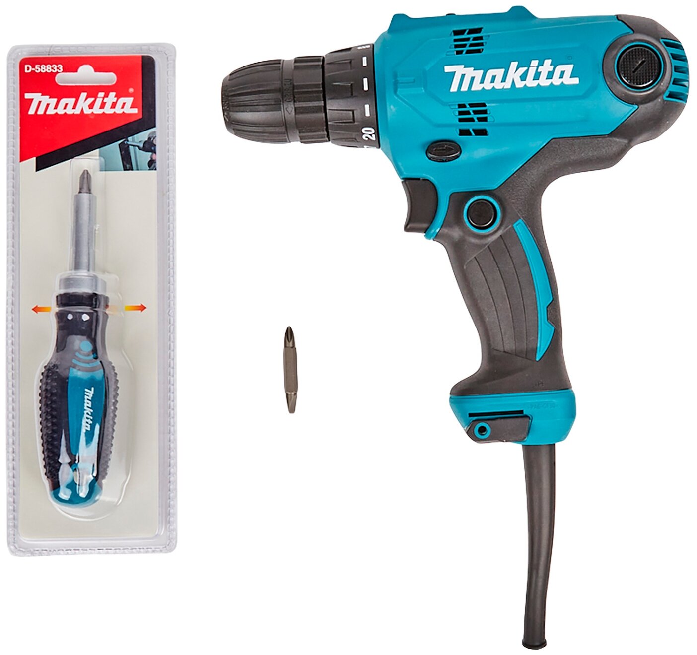 Шуруповерт электрический Makita DF0300+D-58833 - фотография № 10