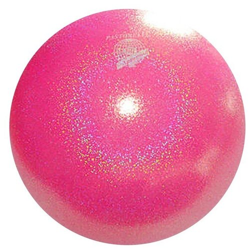 Мяч гимнастический PASTORELLI New Generation GLITTER, 18 см, FIG, цвет розовый флуоресцентный HV мяч pastorelli 18см glitter 00047 синий hv fig
