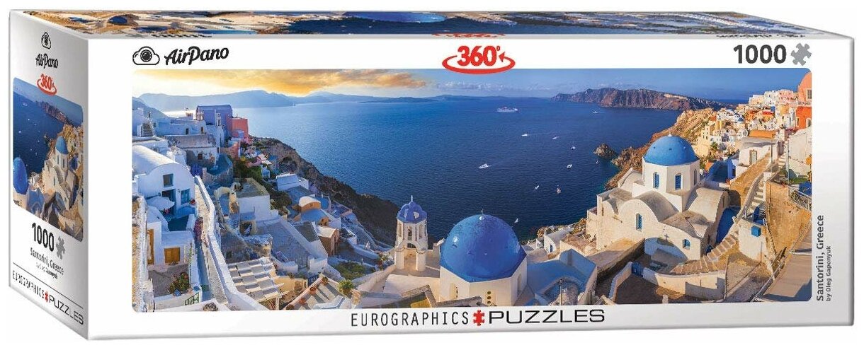 Пазл Eurographics Санторини Греция панорамный, 1000 элементов (6010-5300) - фото №1