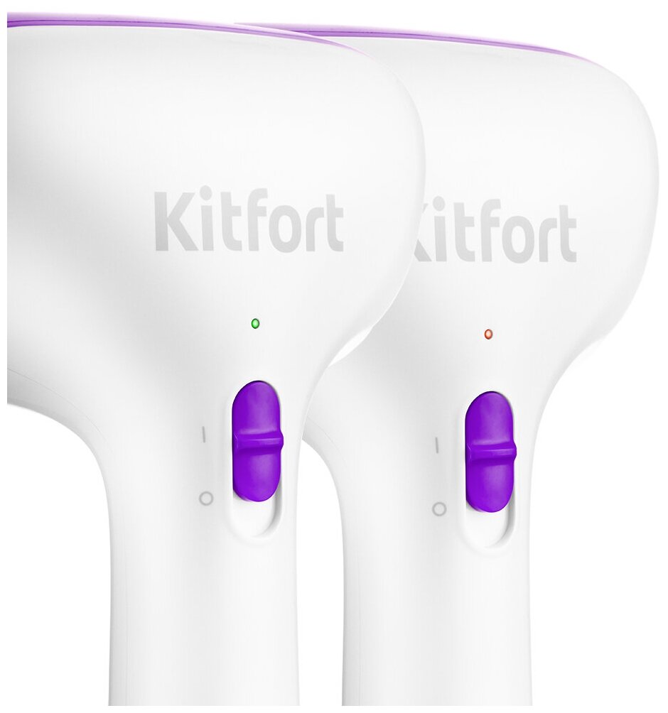 Ручной отпариватель Kitfort КТ-998-1 бело-фиолетовый