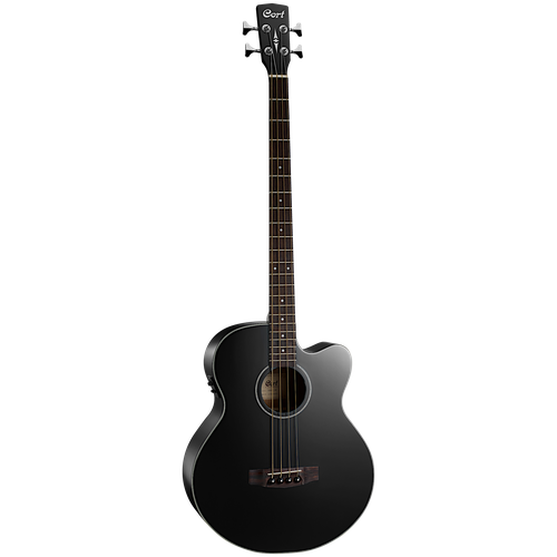 ab850f bk bag acoustic bass series электро акустическая бас гитара с вырезом черная cort AB850F-BK-BAG Acoustic Bass Series Электро-акустическая бас-гитара, с вырезом, черная, Cort