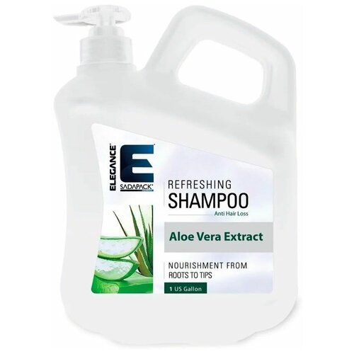 Elegance Refreshing Shampoo Aloe Vera Extract - Шампунь для частого применения Алое Вера 3750 мл шампунь для волос biopoint professional шампунь с алое вера для нормальных и тонких волос мицеллярный pure