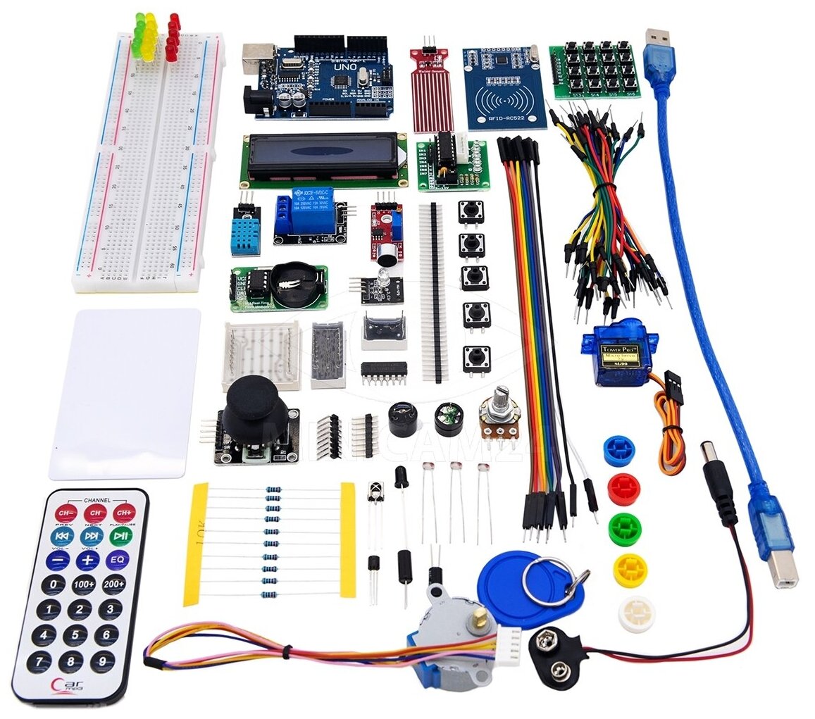 Набор для моделирования Ардуино (Arduino UNO R3) 9V Maximum KIT с RFID модулем