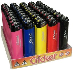 Зажигалка кремневая Cricket New Standart, упаковка (50 шт) Крикет