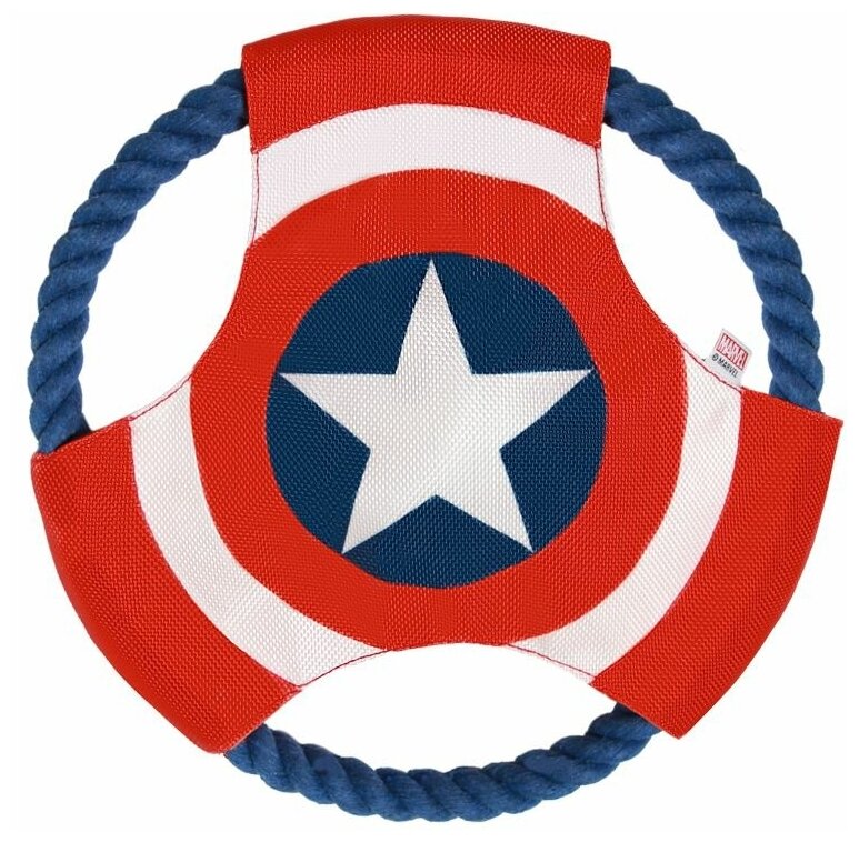 Игрушка для собак Triol Marvel Капитан Америка "Летающий диск", 220мм