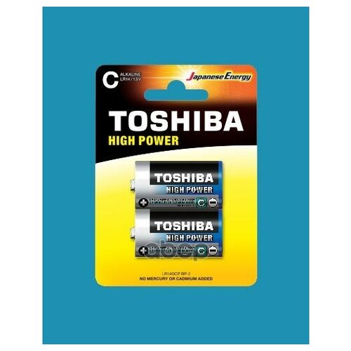 Батарейка TOSHIBA арт. LR14GCPBP2 батарейка toshiba арт lr6gchbp4