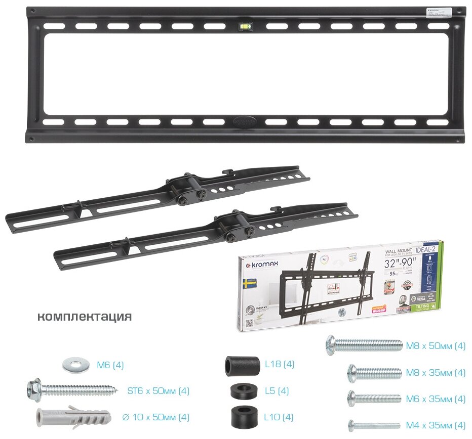 Кронейн на стену Kromax IDEAL-2