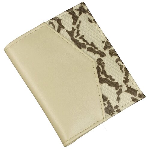 Кошелек женский, кроко Пр914-501-242, натуральная кожа, цвет бежевый