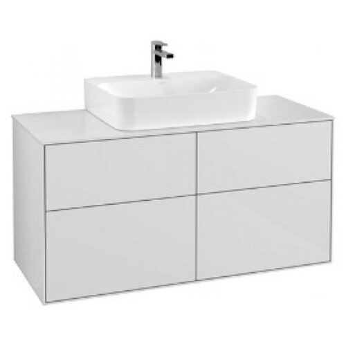 фото Тумба под раковину villeroy&boch finion 120 f13100gf (цвет glossy white lacque)