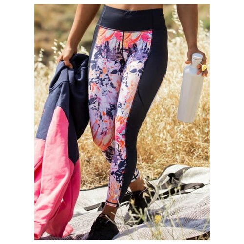 фото Женские леггинсы roxy runway circle, цвет синий, размер xs