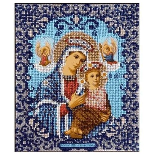 Набор вышивки бисером Богородица Страстная, 17x20 см, Вышиваем бисером