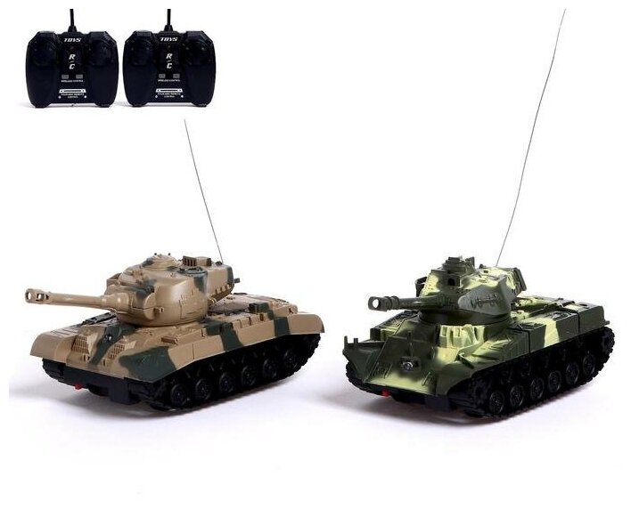 Танковый бой радиоуправляемый КНР "Военная стратегия", 2 танка, свет и звук ZY1357050