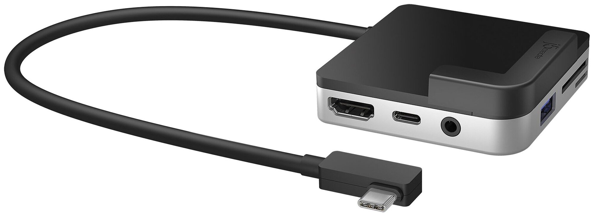 Адаптер j5create Travel Dock USB-C to 4K HDMI/USB/USB-C PD/SD/microSD/Jack 3.5 для iPad Pro/Air 2020 [JCD612]