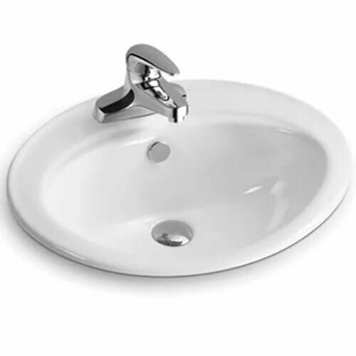 Раковина керамическая врезная сверху SantiLine SL-2107