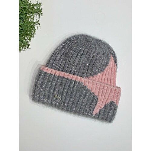 фото Шапка бини sofia, размер 56/58, серый