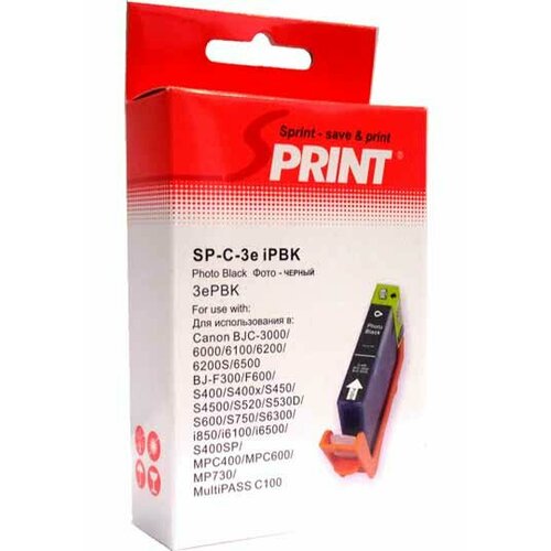 картридж solution print bci 24bk Фотокартридж Solution Print BCI-3ePBk