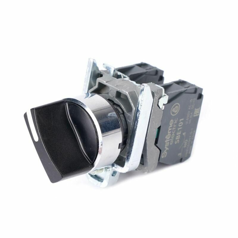 фото Переключатель модульный SB4 в сборе 22мм 2поз. с фиксацией 1НО+1НЗ SE SB4BD25