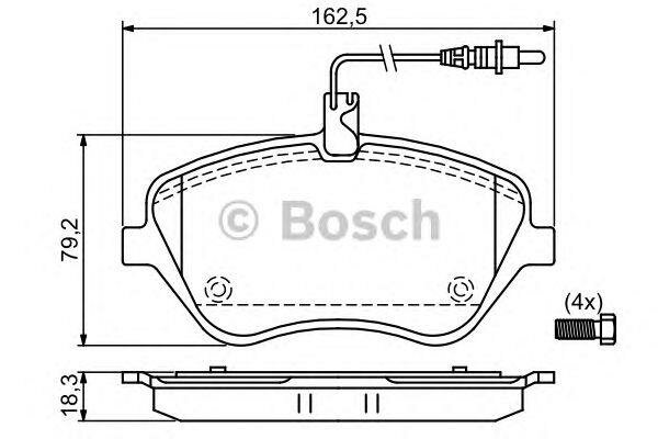 Тормозные колодки Bosch - фото №13