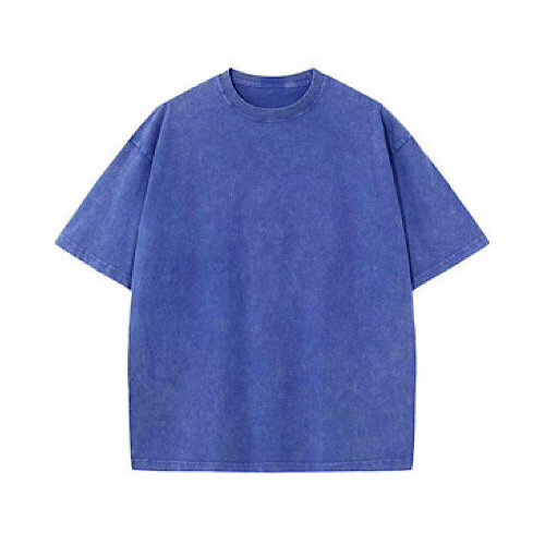 фото Футболка варенка oversize оверсайз, размер onesize 42-52, синий