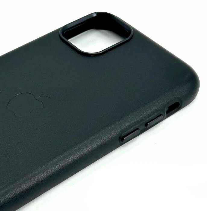 Кожаный чехол MagSafe для iPhone 11 Black, Анимация, Leather Case with MagSafe для Айфон 11 - Черный — фото 1