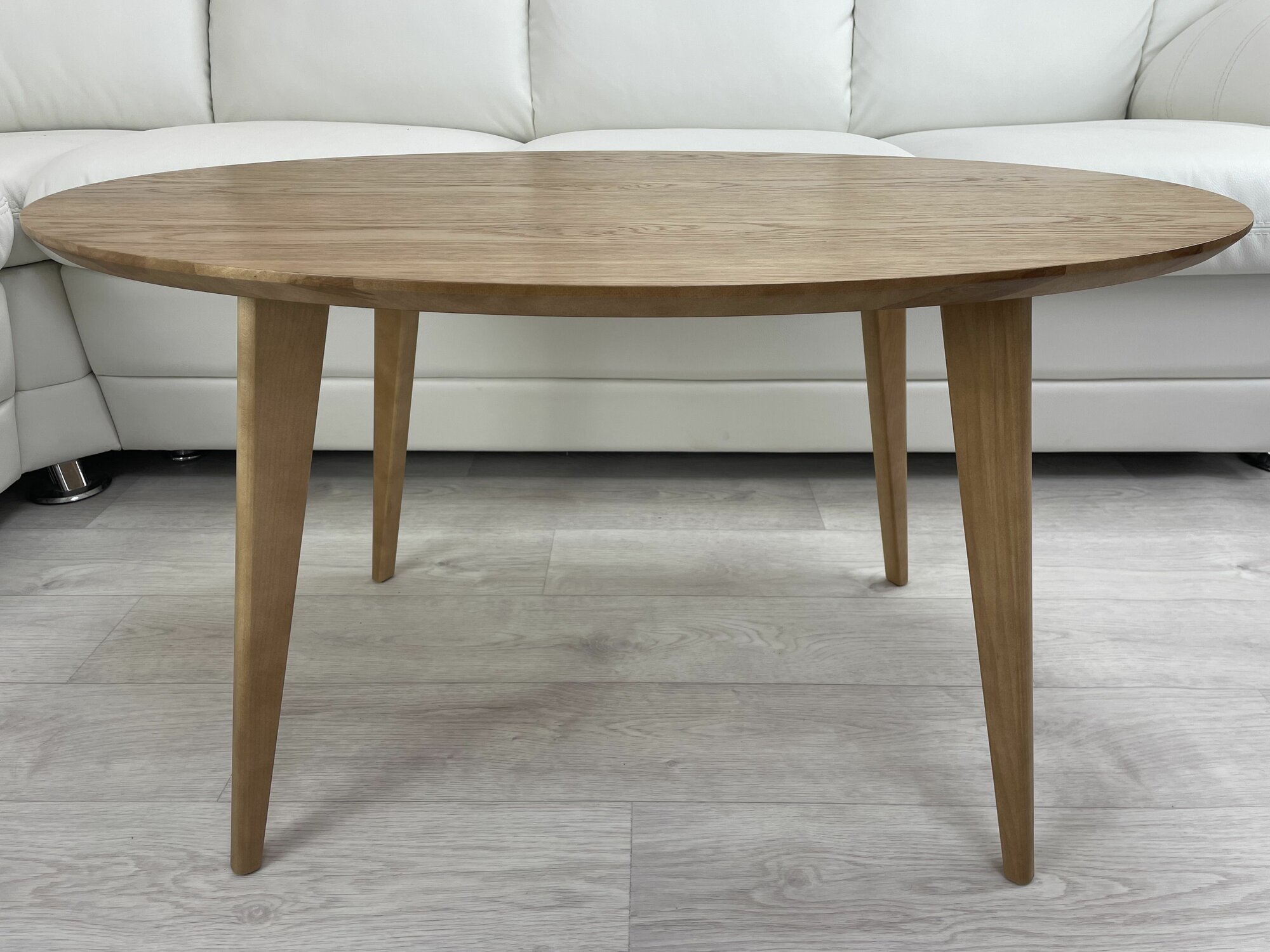 Овальный журнальный кофейный столик Тонированный 93см T04