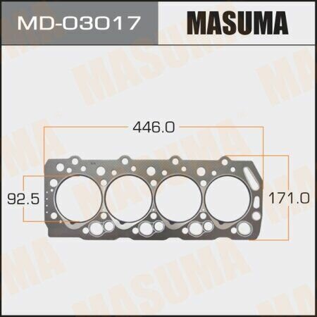 Прокладка Гбц Mitsubishi Pajero, L200, L300, L400 2.5Td Mot.4D56 1.50Мм (Masuma MD-03017)