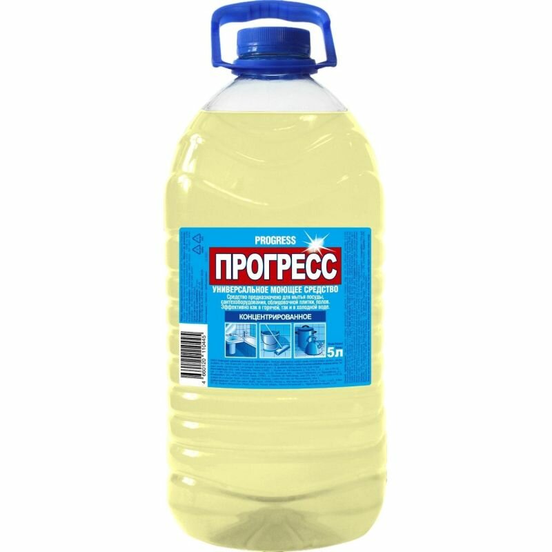 Универсальное чистящее средство прогресс ПЭТ Бутылка, 5 л