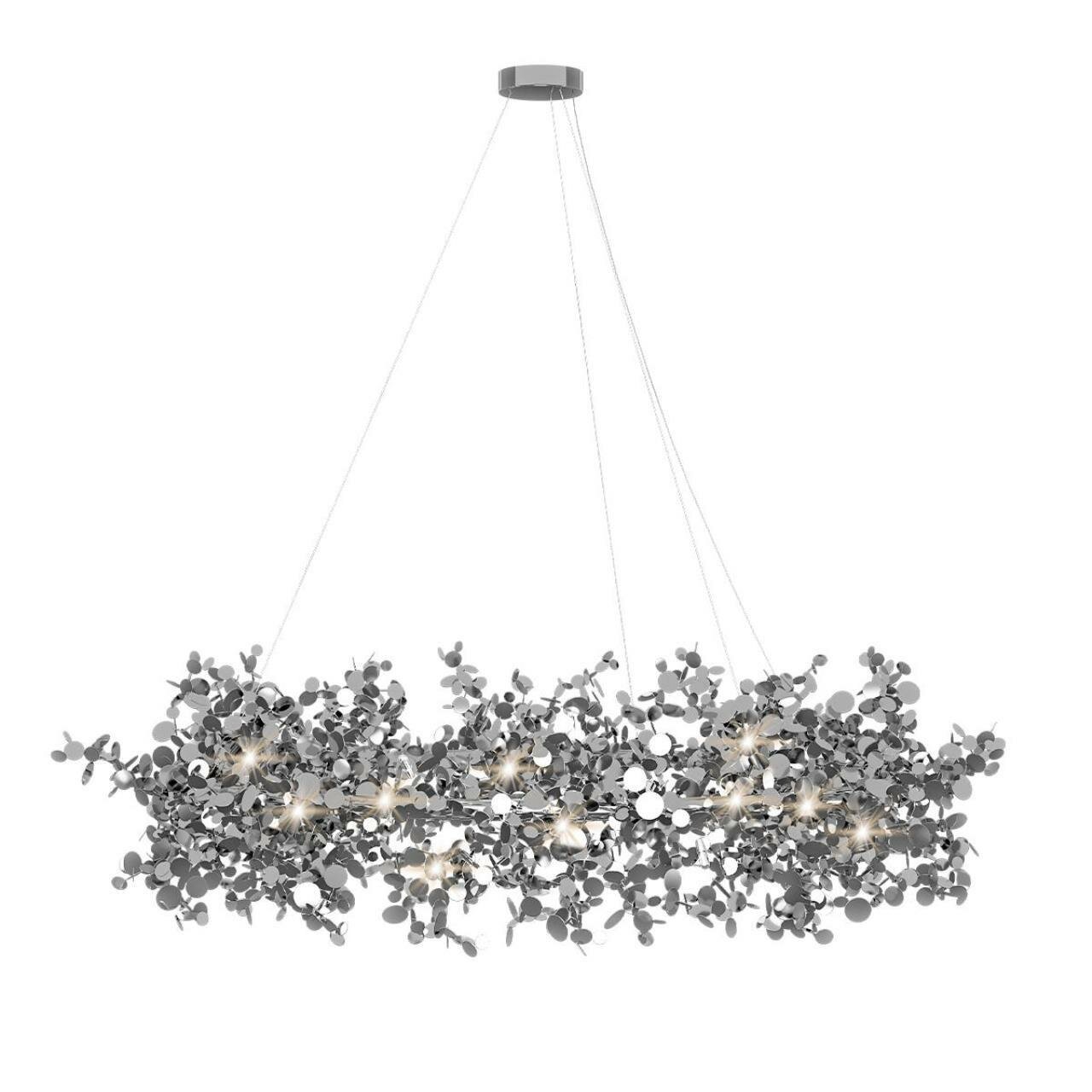 Светильник подвесной Loft it Spark, 10101/800 Chrome, 480W, G9, Стиль Ар-деко